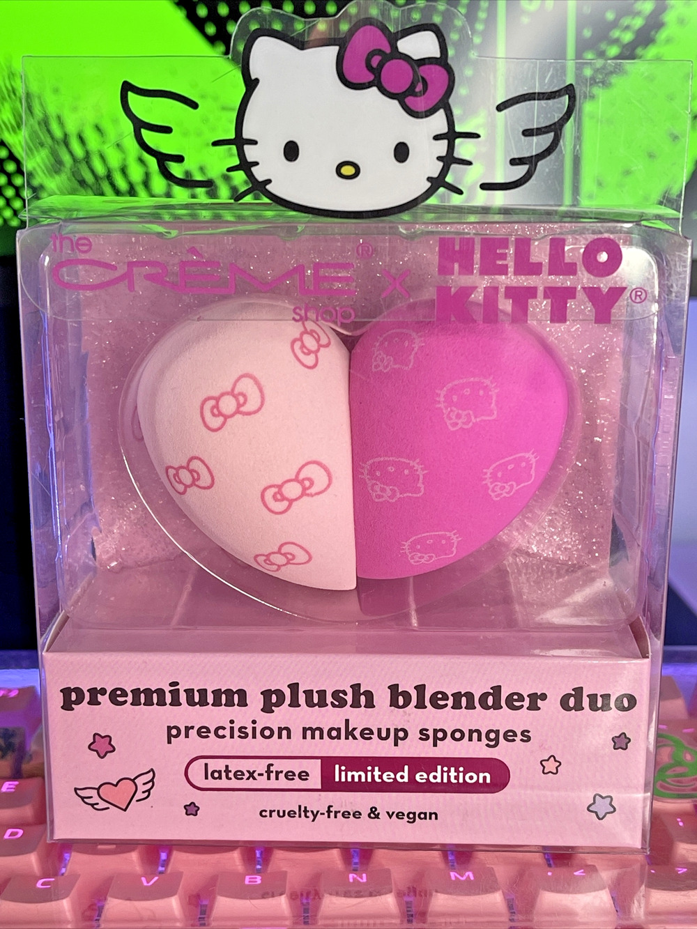 The Creme Shop x Sanrio Hello Kitty Premium Plush Blender Duo Pink Bow LE